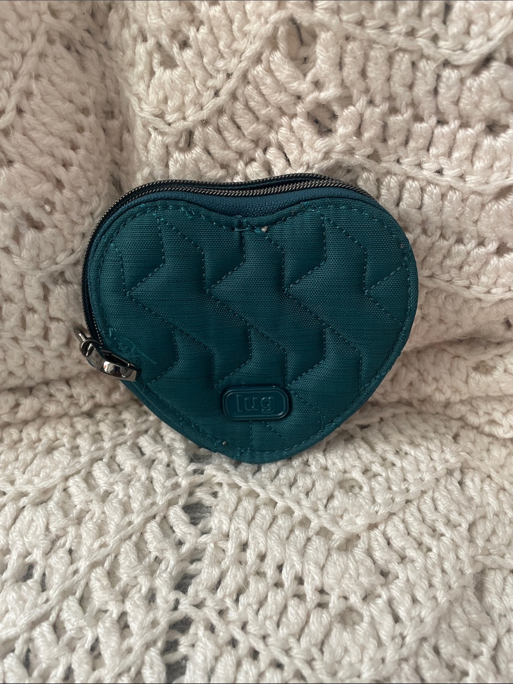 Lug Heart Pouch Teal